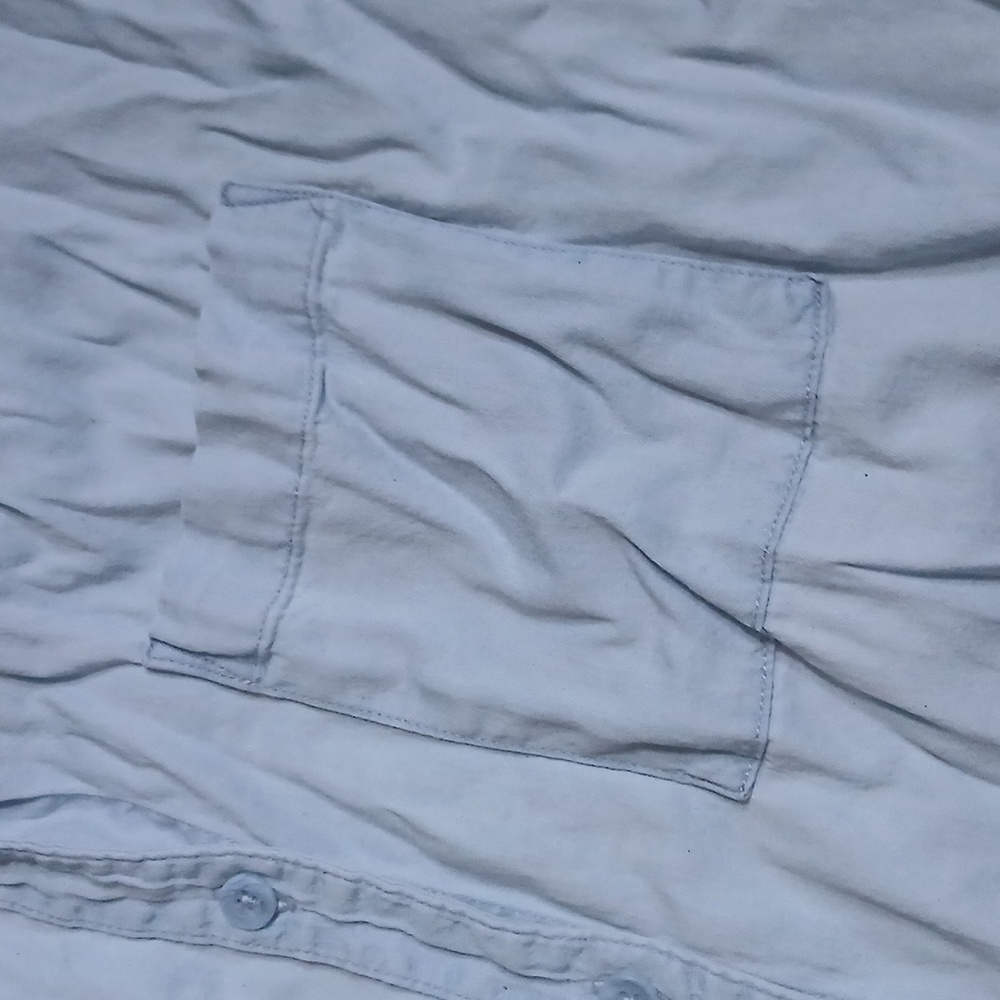 Como Vintage Light Blue Casual Button Down Shirt - Picture 4 of 9